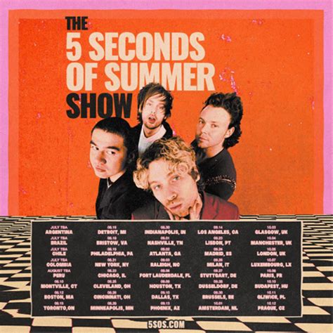 5 Seconds of Summer Announces World Tour ‘The 5。